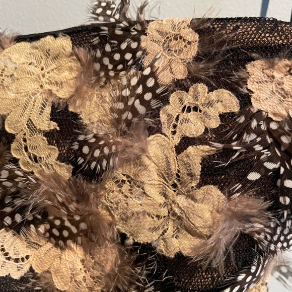 BCBG feather strapless dress - Picture 5 of 5